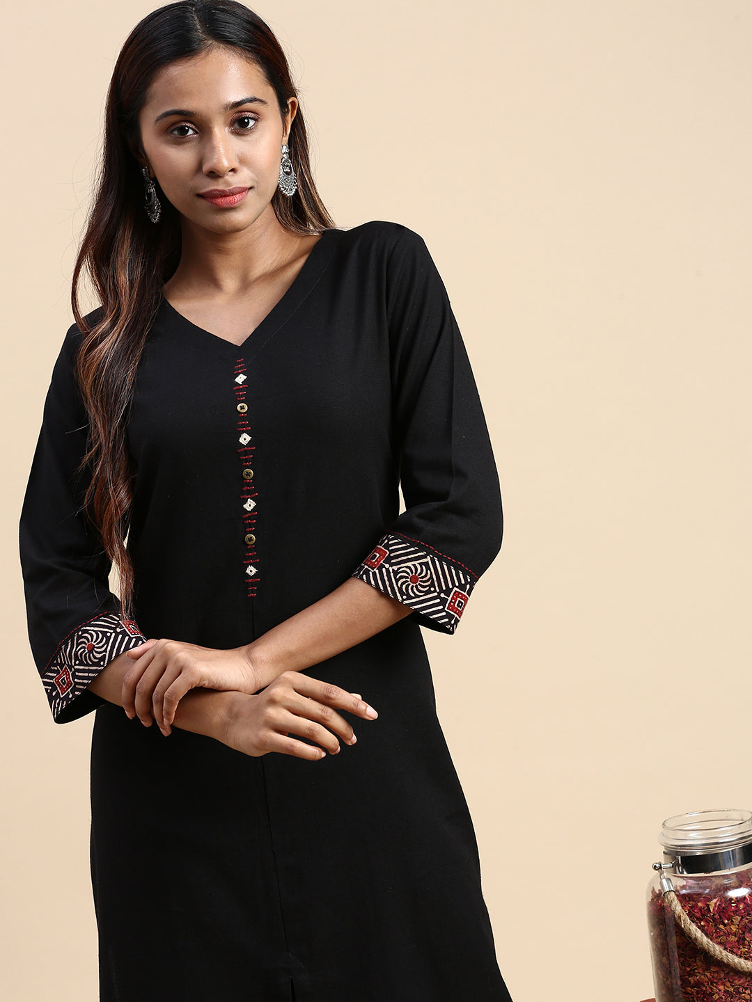 14kg rayon Party Wear Black Kurti Full Sleeves, Wash Care: Handwash,  Features: Good at Rs 299 in Surat